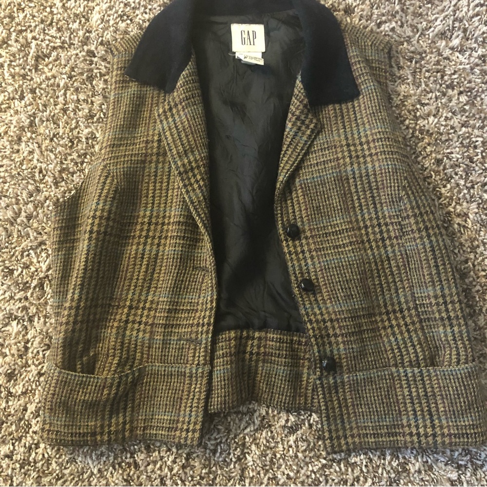 Super vintage suede collar GAP vest